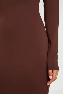 boohoo Robe Maxi Basique Ultra Douce À Manches Longues<Femme Basiques|Robes À Manches Longues