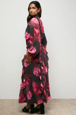 Robe Maxi Bohème à Manches Longues