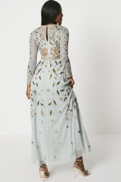 Robe Maxi Brodée à la Main The Collector
