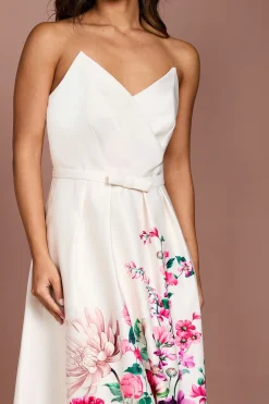 Coast Robe Maxi À Bustier Armaturé Avec Imprimé Bordure<Femme Toutes Les Robes|Robe Satin