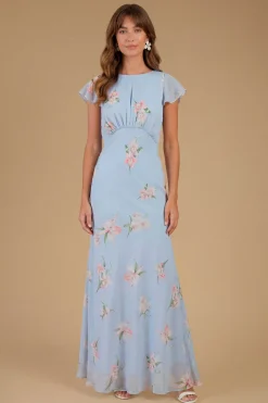 Oasis Robe Maxi Cascade À Imprimé Floral Orchidée<Femme Robes|Robes Longues
