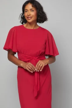 Robe Maxi Ceinturée Coupe Biais