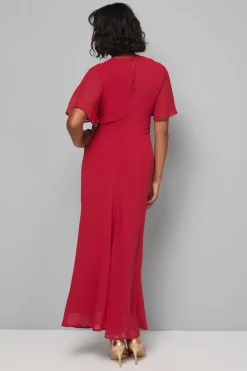 Robe Maxi Ceinturée Coupe Biais