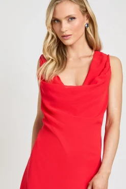 Robe Maxi Col Bénitier En Mousseline Petite