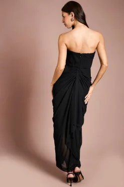 Coast Robe Maxi Collective Contour À Détail Corset<Femme Robes Corset|Robes Demoiselles D'Honneur