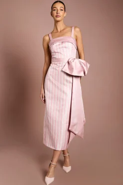 Coast Robe Maxi Colonne À Rayures Muse Avec Détail Nœud<Femme Robes|Robes Longues