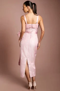 Coast Robe Maxi Colonne À Rayures Muse Avec Détail Nœud<Femme Robes|Robes Longues