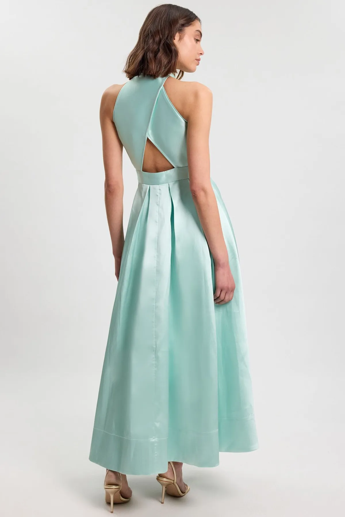 KarenMillen Robe Maxi Col Twill Petite<Femme Toutes Les Robes|Robes Longues