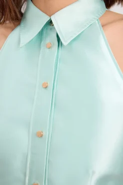KarenMillen Robe Maxi Col Twill Petite<Femme Toutes Les Robes|Robes Longues