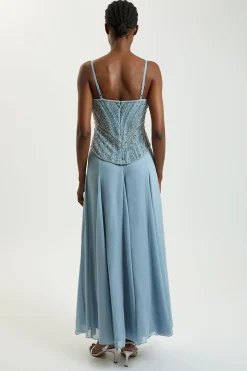 Robe Maxi Corset À Cristaux Petite
