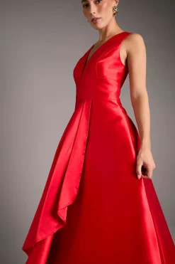 Coast Robe Maxi à Décolleté Plongeant et Drapé Cascade<Femme Robes Bal De Promo|Robes
