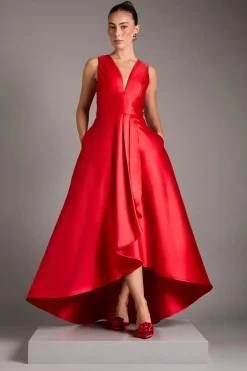 Coast Robe Maxi à Décolleté Plongeant et Drapé Cascade<Femme Robes Bal De Promo|Robes