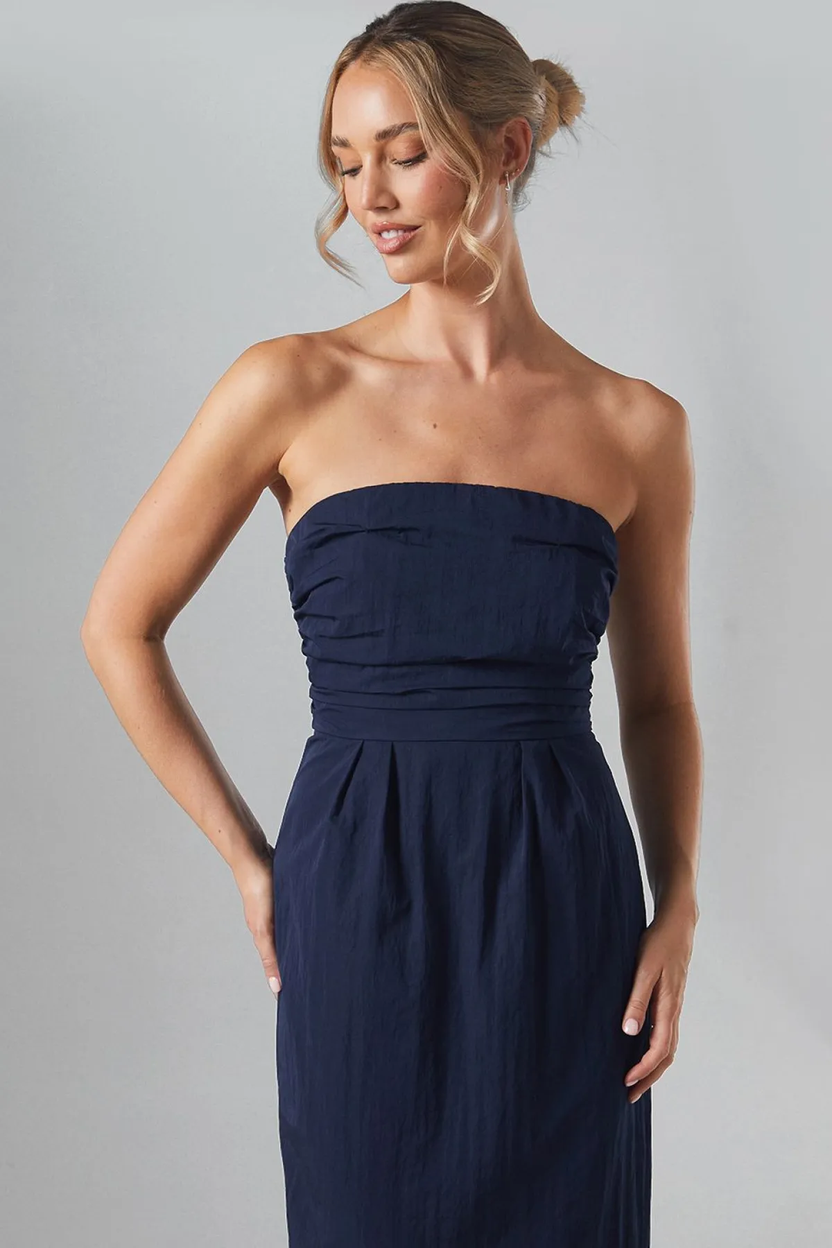 Coast Robe Maxi de Demoiselle d'Honneur Bandeau en Taffetas<Femme Toutes Les Robes|Robes Demoiselles D'Honneur