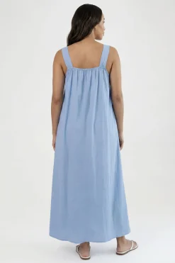 Robe Maxi De Maternité Avec Détail Nœud Sur Le Devant