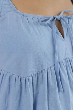 Robe Maxi De Maternité Avec Détail Nœud Sur Le Devant