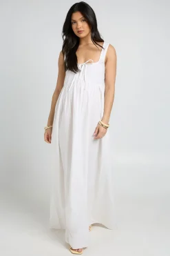 boohoo Robe Maxi De Maternité Avec Détail À Nouer Sur Le Devant<Femme Toutes Les Robes|Robes Longues