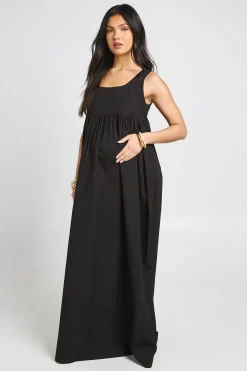 Robe Maxi De Maternité À Encolure Carrée