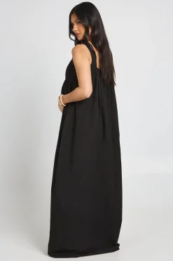 Robe Maxi De Maternité À Encolure Carrée