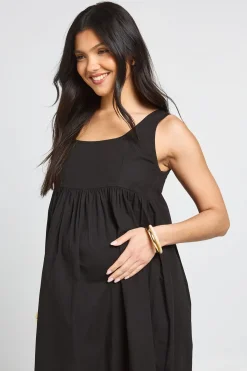 Robe Maxi De Maternité À Encolure Carrée