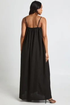 Robe Maxi De Maternité Volumineuse Avec Poches