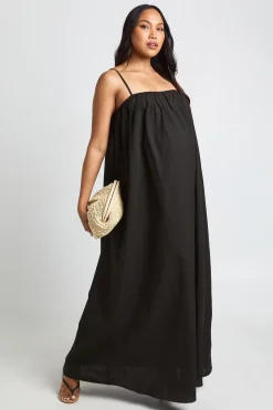 Robe Maxi De Maternité Volumineuse Avec Poches