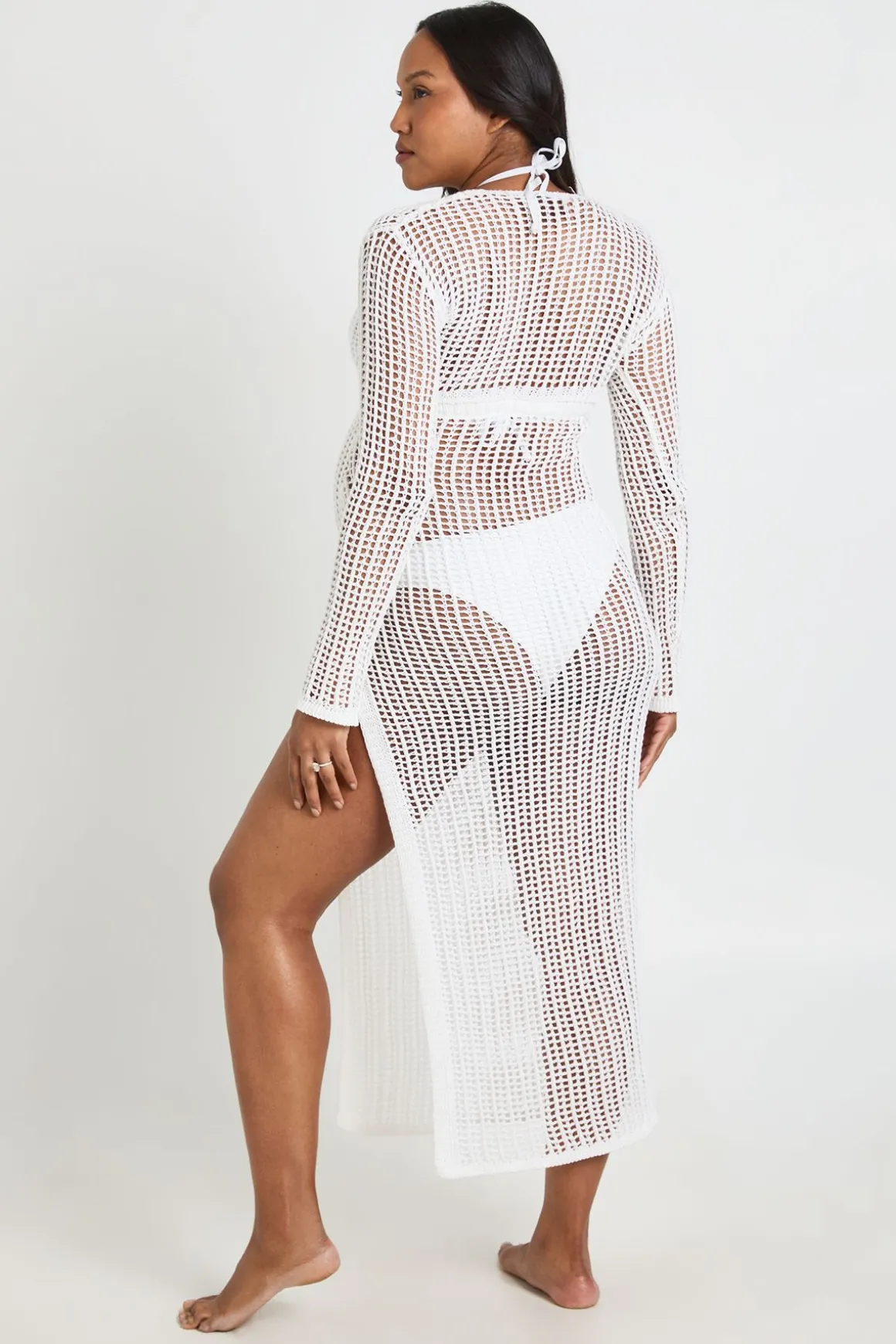 Robe Maxi De Plage En Crochet Pour Femme Enceinte