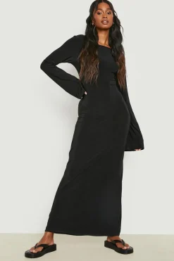 Robe Maxi à Dos Nu Heavy Soft Touch