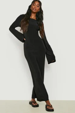 Robe Maxi à Dos Nu Heavy Soft Touch