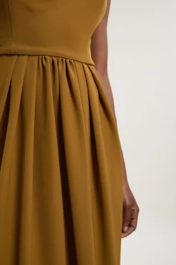 Robe Maxi Drapée Ajustée Petite