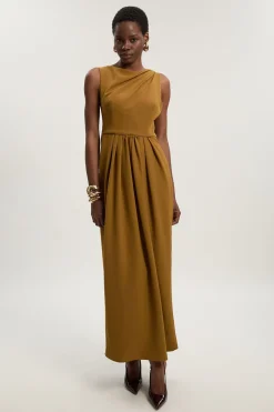 Robe Maxi Drapée Ajustée Petite