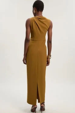 Robe Maxi Drapée Ajustée Petite