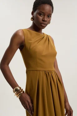 Robe Maxi Drapée Ajustée Petite