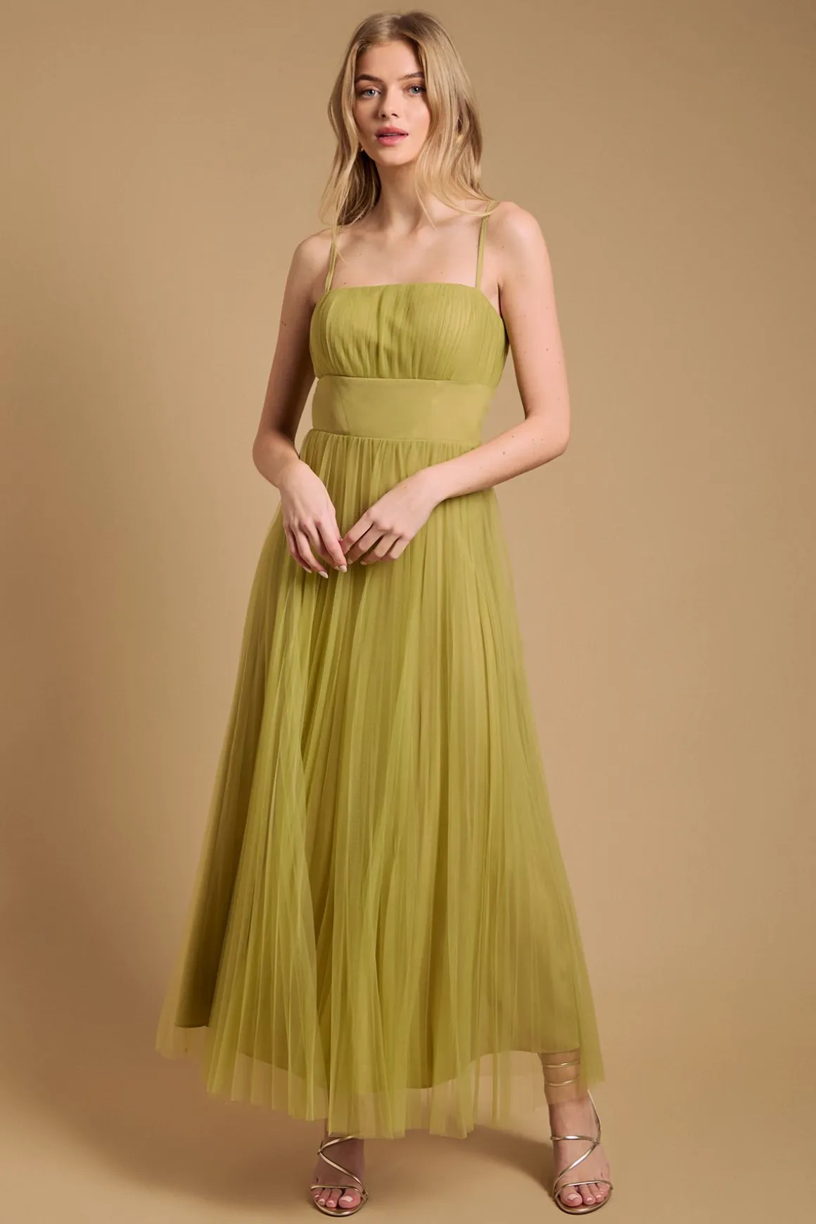 Robe Maxi à Détails Corset