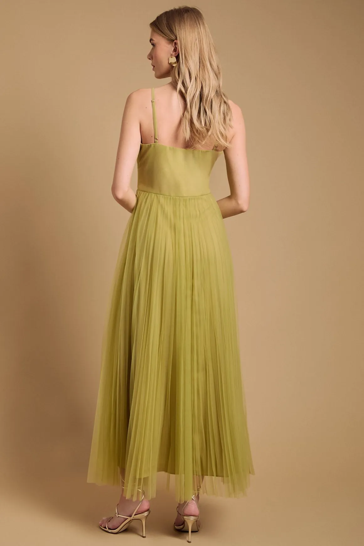 Robe Maxi à Détails Corset