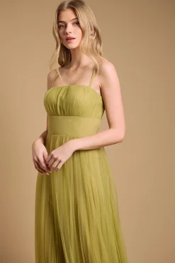 Robe Maxi à Détails Corset