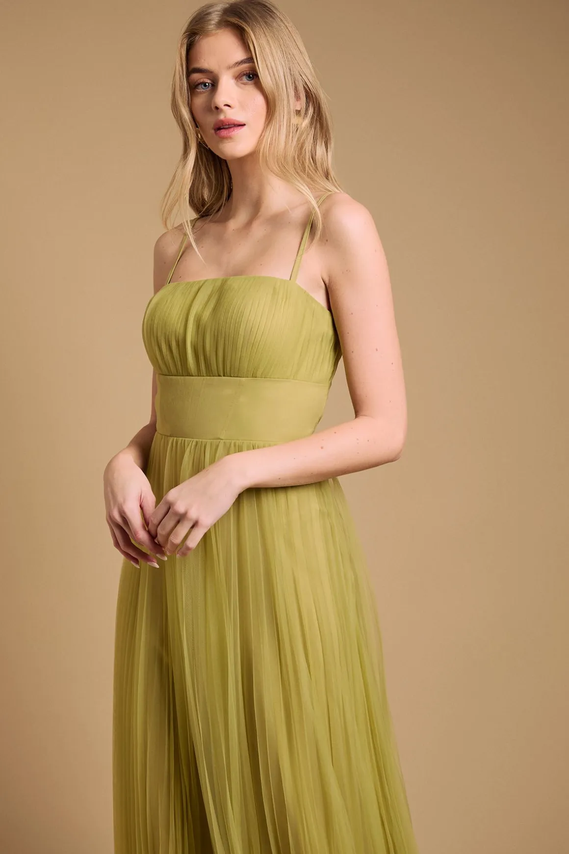 Robe Maxi à Détails Corset