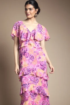 Oasis Robe Maxi à Détails Volantés<Femme Toutes Les Robes|Robes Longues