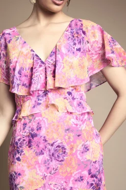 Oasis Robe Maxi à Détails Volantés<Femme Toutes Les Robes|Robes Longues