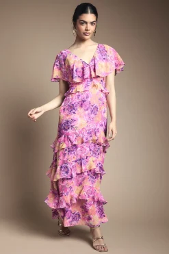 Oasis Robe Maxi à Détails Volantés<Femme Toutes Les Robes|Robes Longues