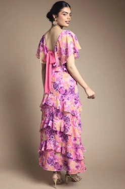 Oasis Robe Maxi à Détails Volantés<Femme Toutes Les Robes|Robes Longues