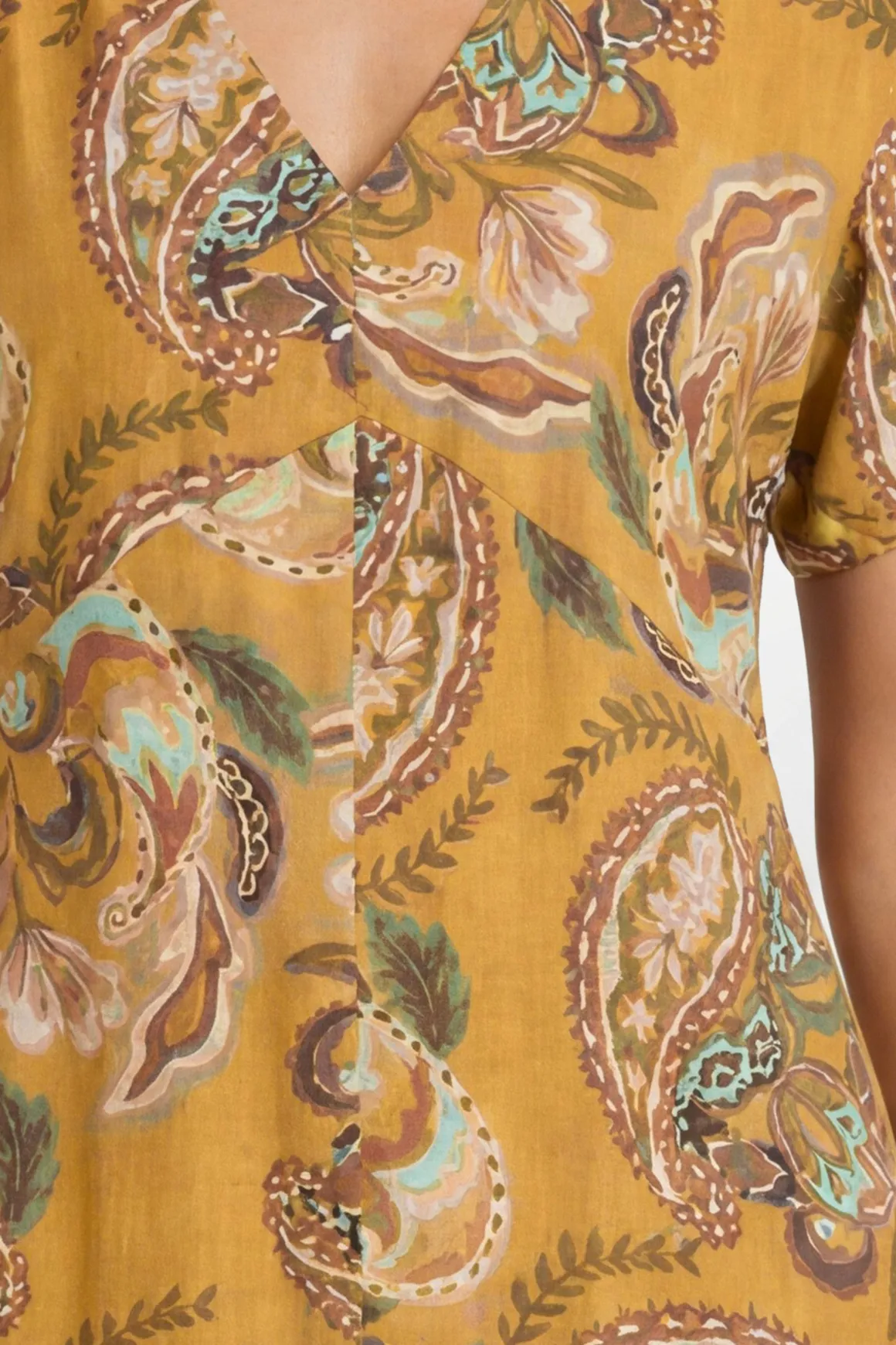 Robe Maxi D'été À Motif Paisley
