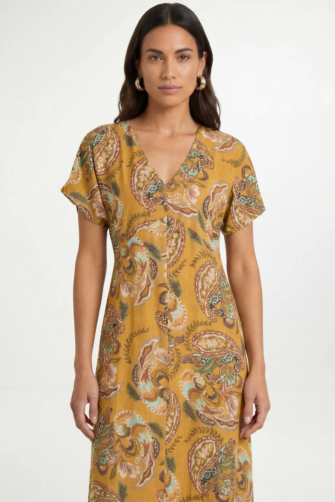 Robe Maxi D'été À Motif Paisley