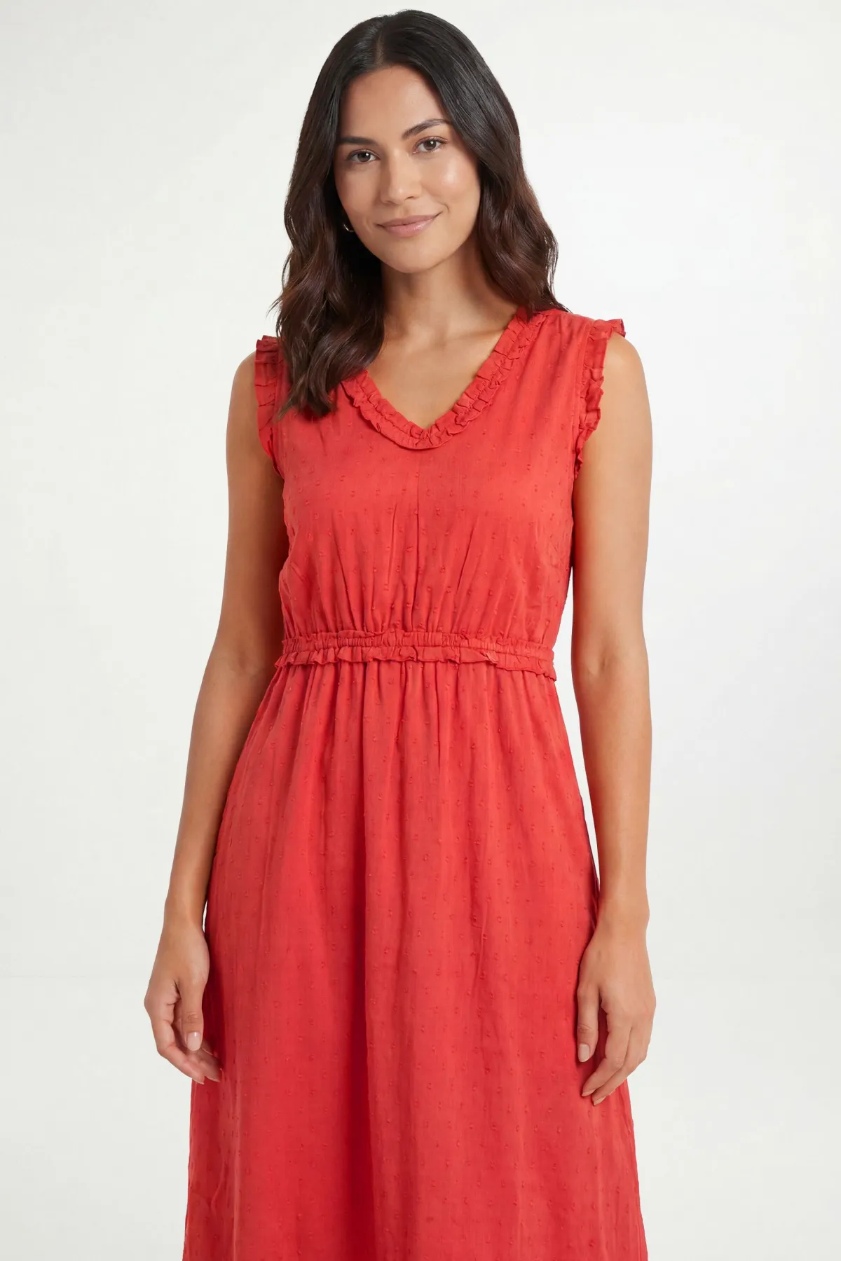 Wallis Robe Maxi En Coton Dobby D'été<Femme Robes|Robes Longues