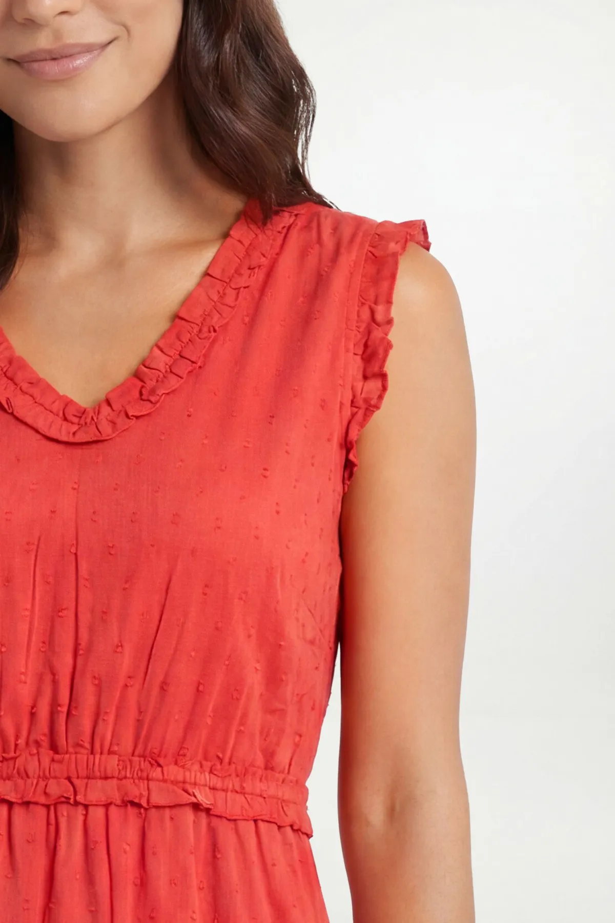 Wallis Robe Maxi En Coton Dobby D'été<Femme Robes|Robes Longues