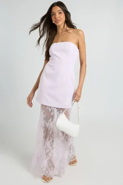 boohoo Robe Maxi En Dentelle Structurée Premium<Femme Toutes Les Robes|Robes Longues