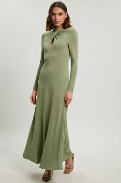 Robe Maxi En Jersey À Manches Longues Petite