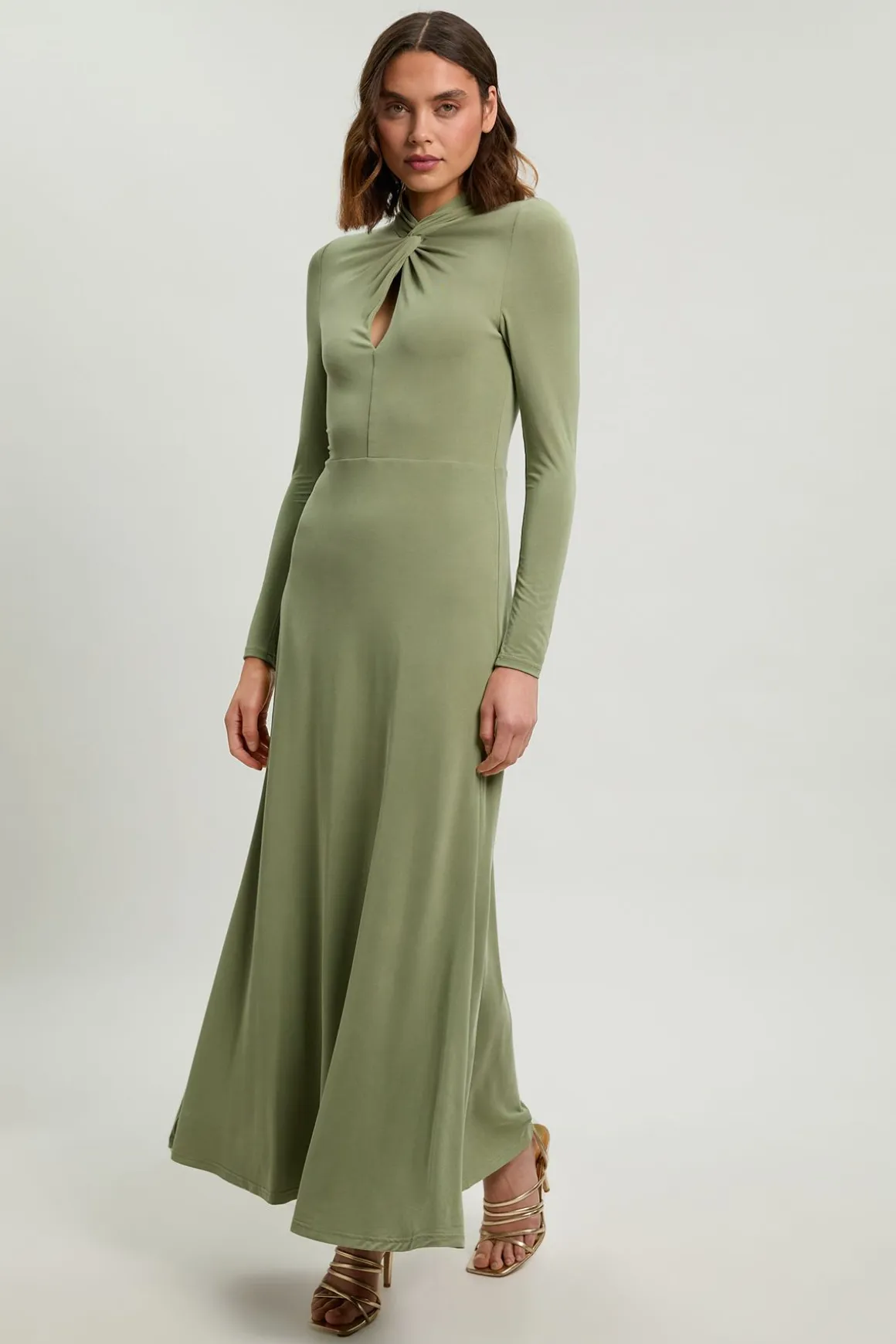Robe Maxi En Jersey À Manches Longues Petite