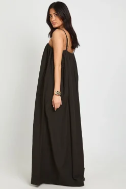boohoo Robe Maxi En Lin Avec Poches Détaillées<Femme Robes Patineuses|Robes