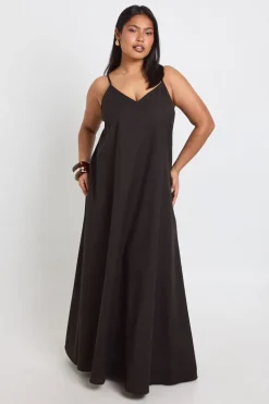 Robe Maxi En Lin Grande Taille À Ourlet Mouchoir