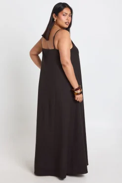 Robe Maxi En Lin Grande Taille À Ourlet Mouchoir